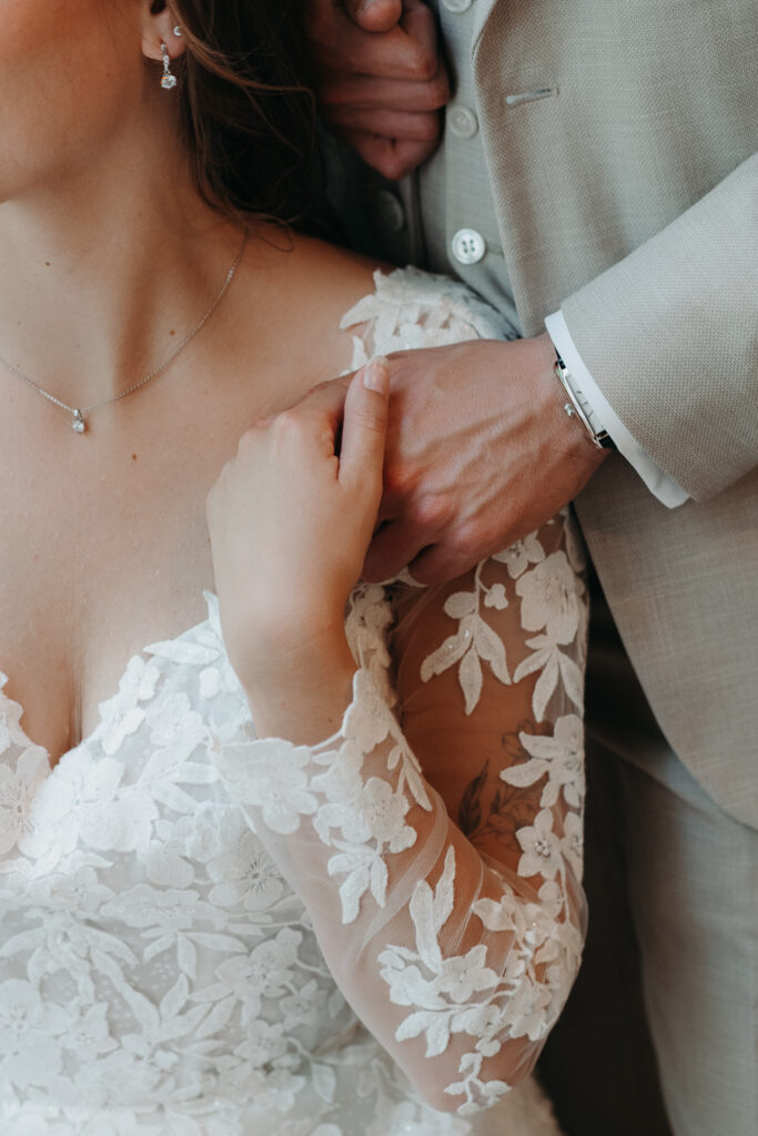 Details tijdens een bruiloft 