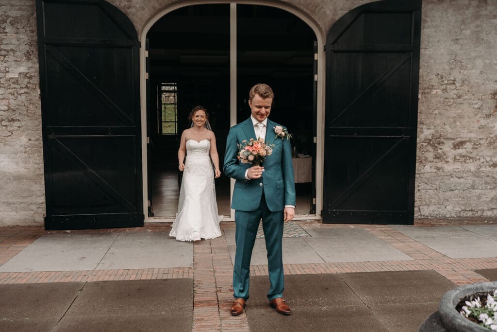 bruid en bruidegom first look bij VRIJ Culemborg